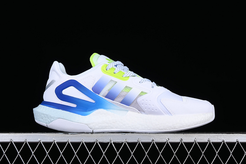 Adidas Day Jogger Boost Cloud White/Polar Blue/Sky Tint/Acid Mint 3