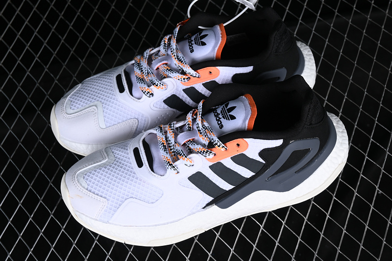 Adidas Day Jogger 2020 Boost Shoes Cloud White/Light Grey/Orange 3