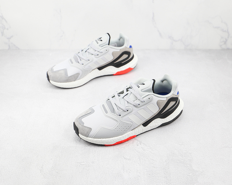 Day Jogger Shoes Grey/Black/White-Red 15