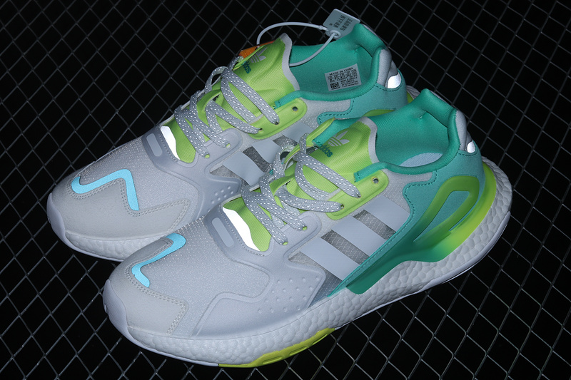 Day Jogger Shoes Cloud White/Green-Yellow 3