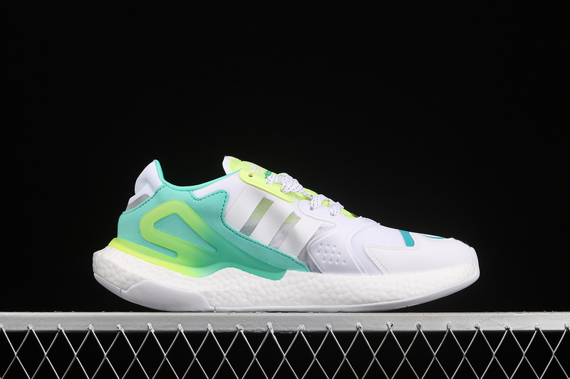 Day Jogger Shoes Cloud White/Green-Yellow 7