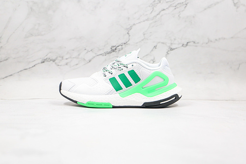 Day Jogger Shoes Cloud White/Cloud White/Green 5