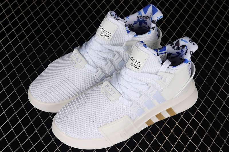 Eqt Bask Adv Shoes Cloud White/Blue/Gold 19