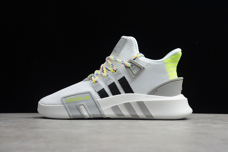 Eqt Bask Adv Cloud White/Fluorecent Green/Core Black 13