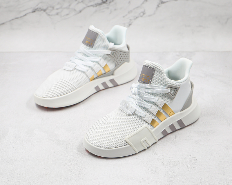 Eqt Bask Adv Shoes Cloud White/Grey-Metallic Gold 15