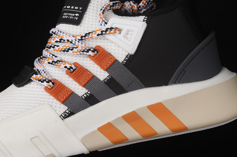 Eqt Bask Adv Shoes Cloud White/Core Black/Orange 3