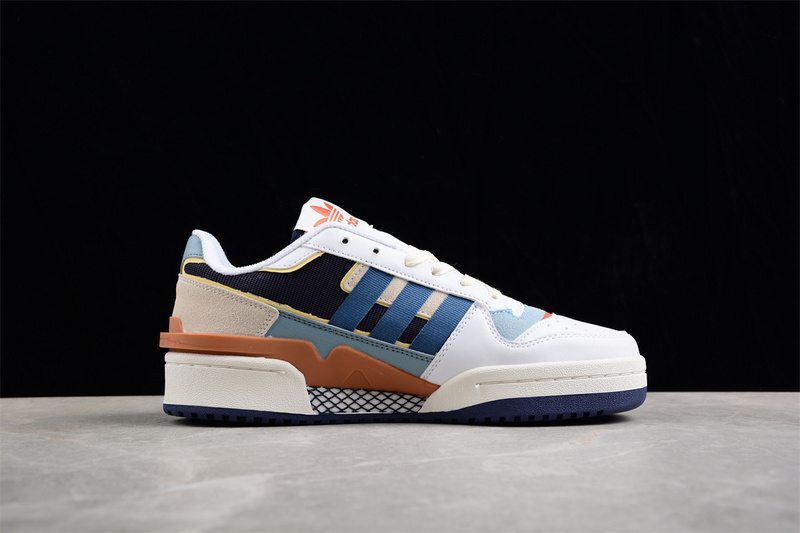 Adidas Forum 84 Low White/Black/Blue/Orange 15