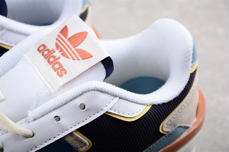 Adidas Forum 84 Low White/Black/Blue/Orange 17