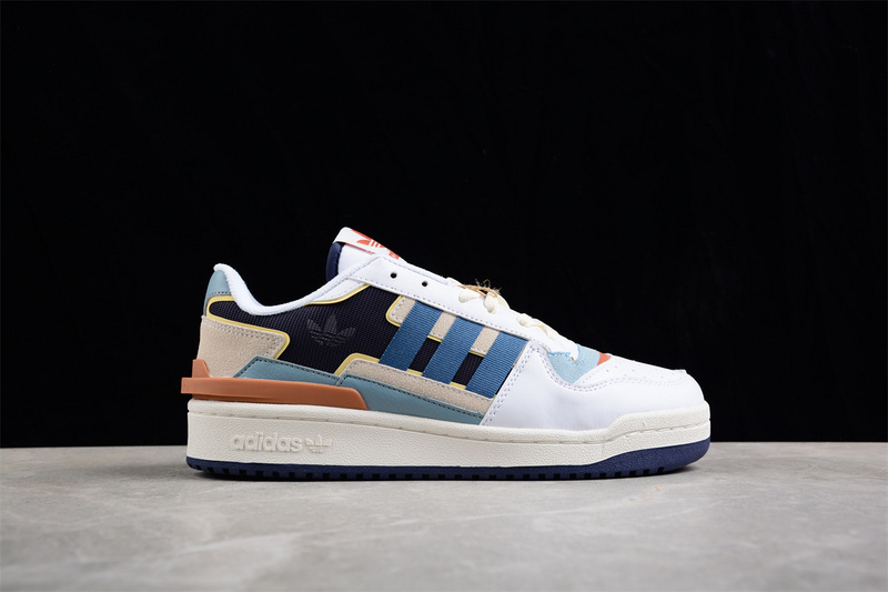 Adidas Forum 84 Low White/Black/Blue/Orange 23