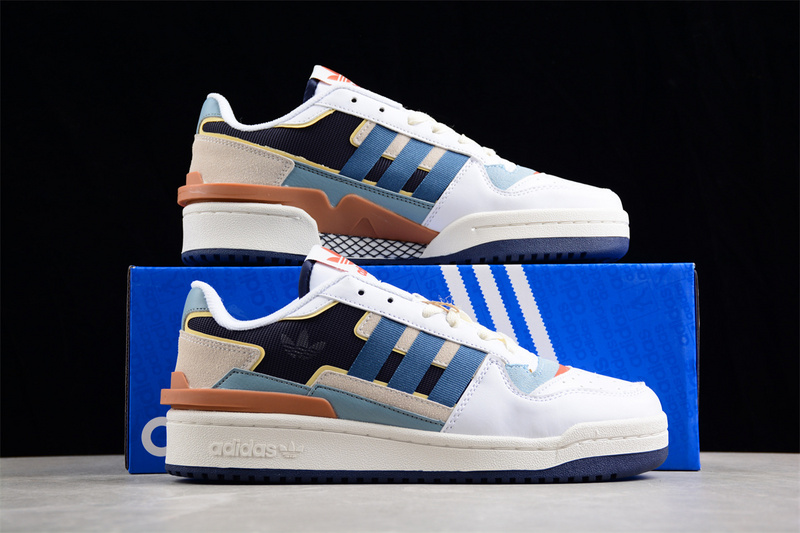 Adidas Forum 84 Low White/Black/Blue/Orange 25