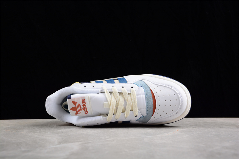 Adidas Forum 84 Low White/Black/Blue/Orange 29