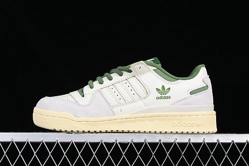 Forum 84 Low White/Grey/Green 3