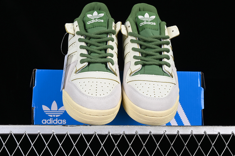 Forum 84 Low White/Grey/Green 23