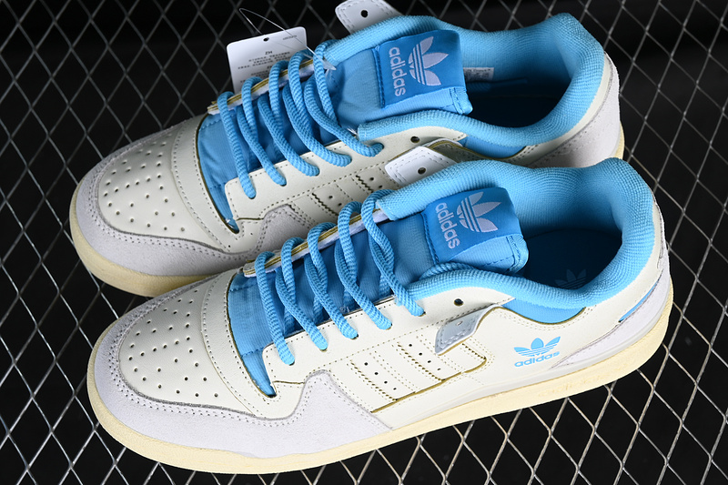 Forum 84 Low White/Grey/Blue 9