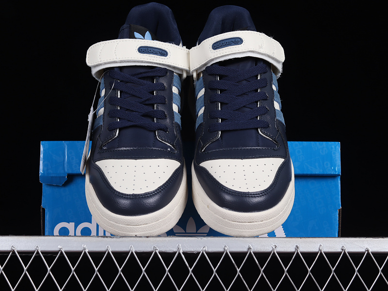 Forum 84 Low Shoes Cloud White/Navy Blue/Blue 5