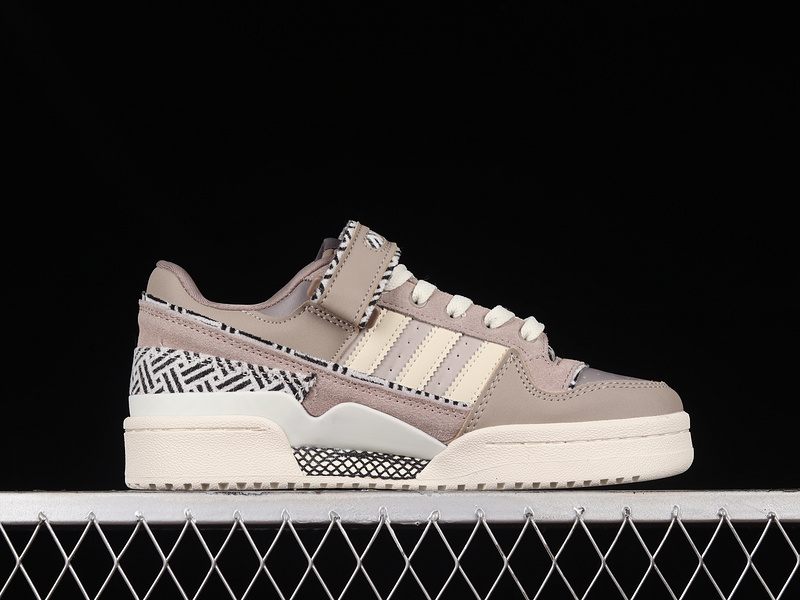 Forum Low Criss-Cross Pattern Vapor Grey/Off White/Taupe Oxide 21