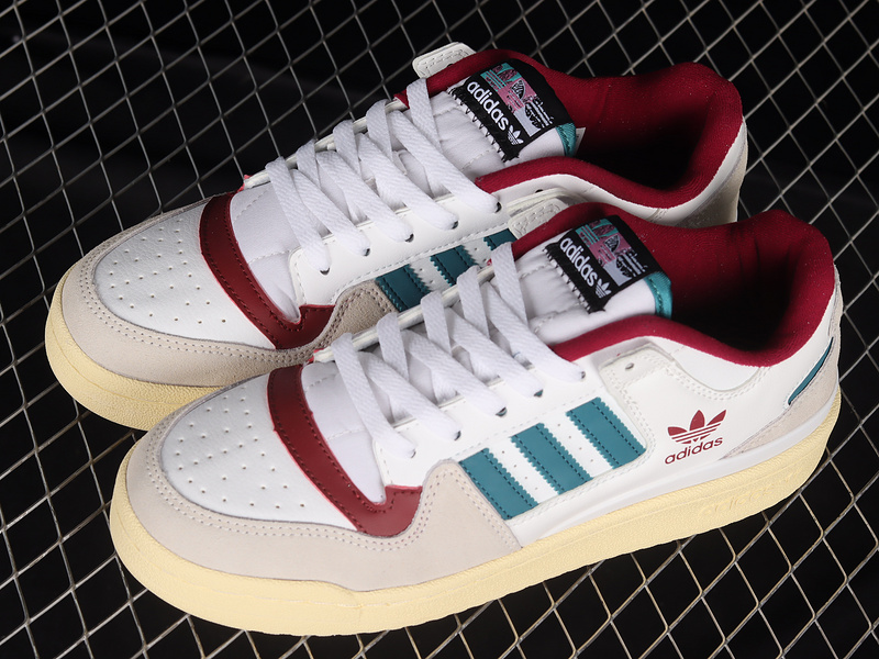 Forum Low Cl Shoes Cloud White/Legacy Teal/Legacy Burgundy 29