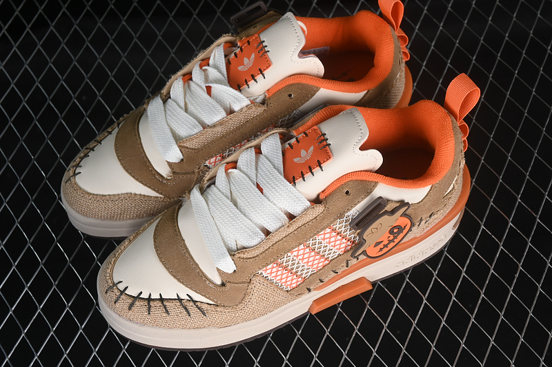 Forum Mod Low Jack O Light Brown/Off White/Orange 5