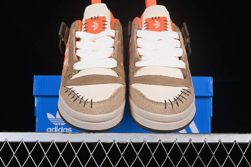 Forum Mod Low Jack O Light Brown/Off White/Orange 7