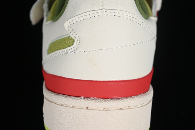 Forum 84 Low Cream White/Collegiate Red/Solar Slime 31