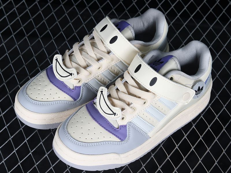 Forum 84 Low Shoes Cloud White/Cream Purple/Black 3