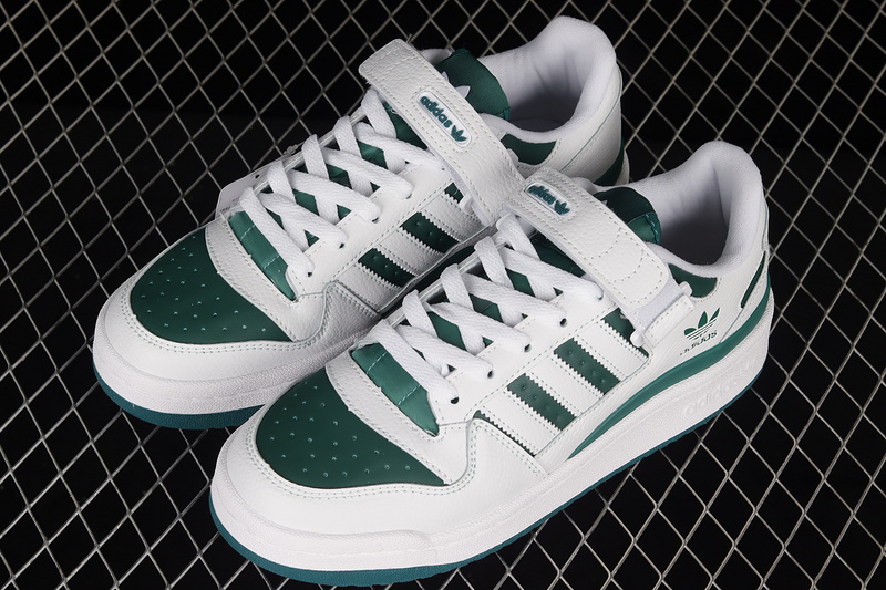 Forum Low Shoes Cloud White/Collegiate Green/Cloud White 15