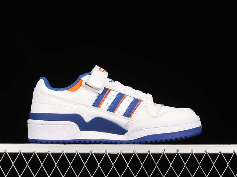 Forum 84 Low Shoes Cloud White/Royal Blue/Orange 9