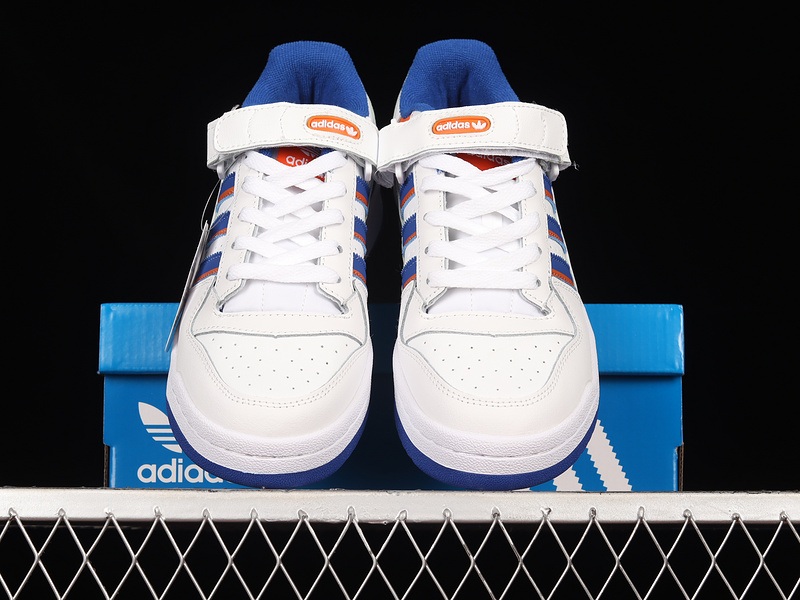 Forum 84 Low Shoes Cloud White/Royal Blue/Orange 19