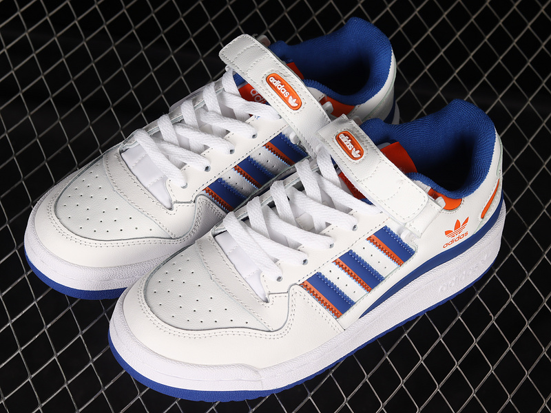 Forum 84 Low Shoes Cloud White/Royal Blue/Orange 25