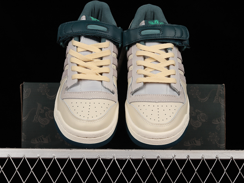 Forum 84 Low Shoes Beige/Dark Green/Beige 13