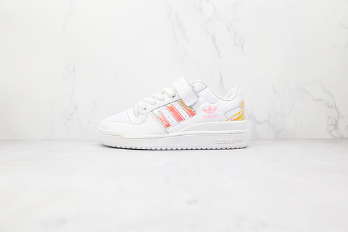 Forum Low Shoes Cloud White/Cloud White/Pink 3