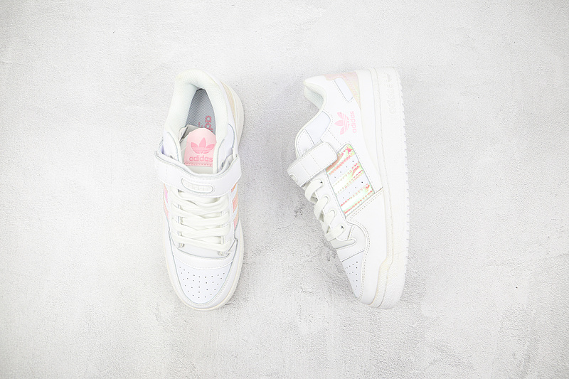 Forum Low Shoes Cloud White/Cloud White/Pink 11