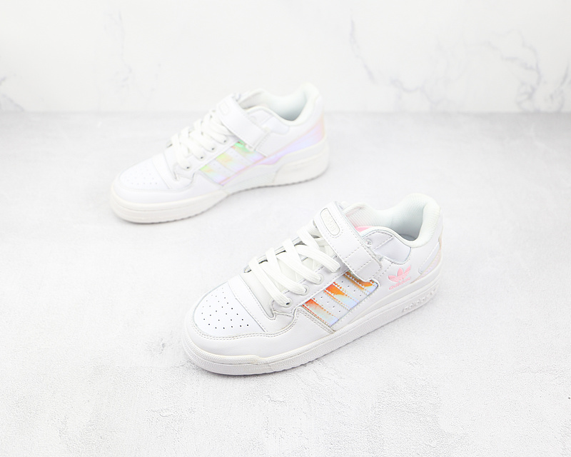 Forum Low Shoes Cloud White/Cloud White/Pink 13