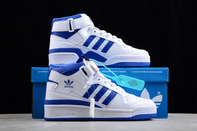 Forum Mid Shoes Cloud White/Royal Blue/Cloud White 3