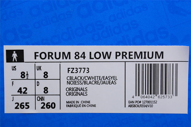 Forum 84 Low Premium Black/Black/Easy Yellow 5