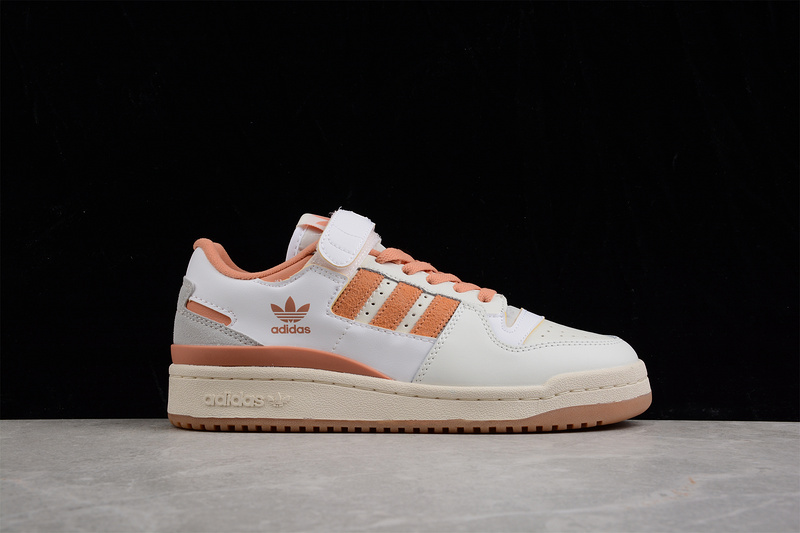 Forum 84 Low Cloud White/Orange/Cream White 11