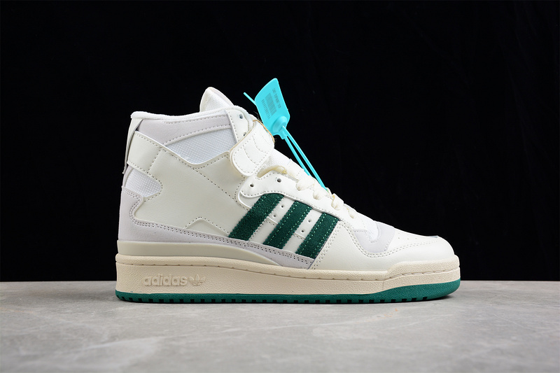 Forum High 84 College Pack Cloud White/Cream/Collegiate Green 29