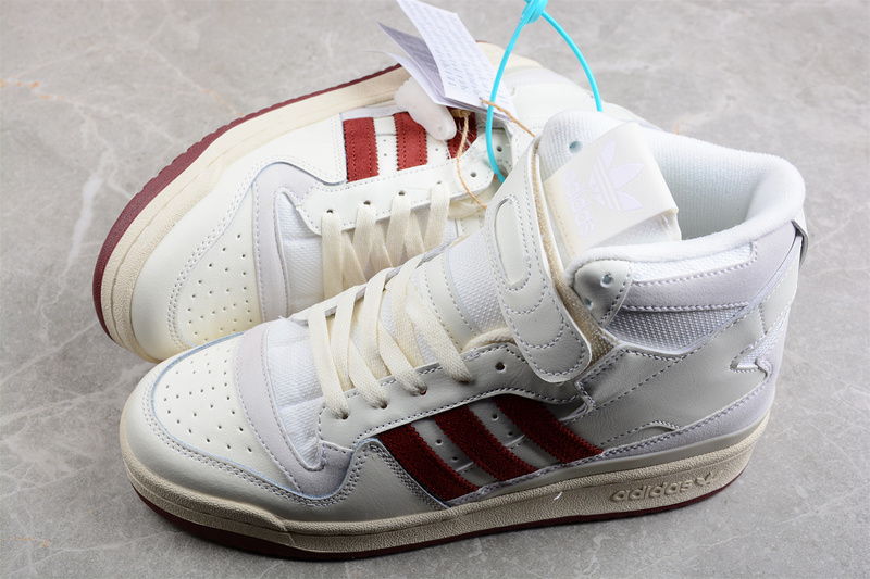 Forum 84 High Shoes Cloud White/Cloud White/Red 19