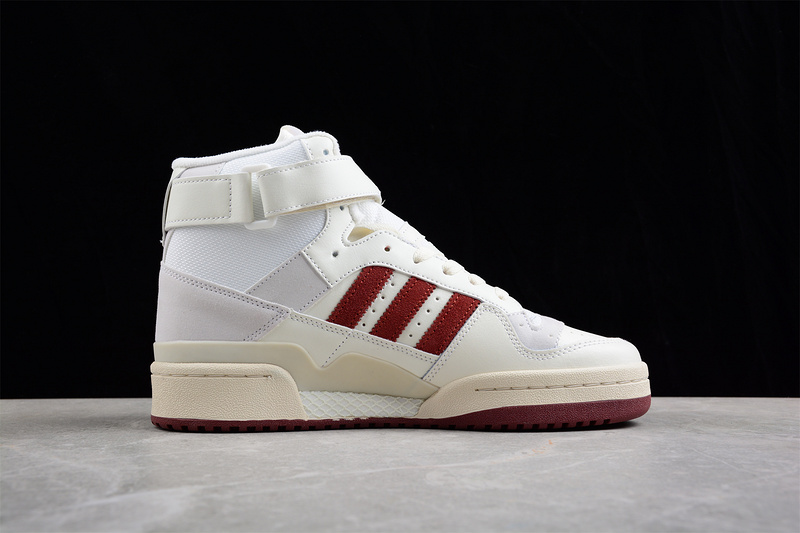 Forum 84 High Shoes Cloud White/Cloud White/Red 25