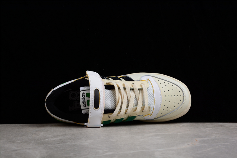 Forum 84 Low Celtics Shoes Cloud White/Core Black/Green 3