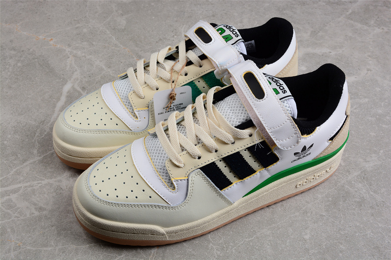 Forum 84 Low Celtics Shoes Cloud White/Core Black/Green 29