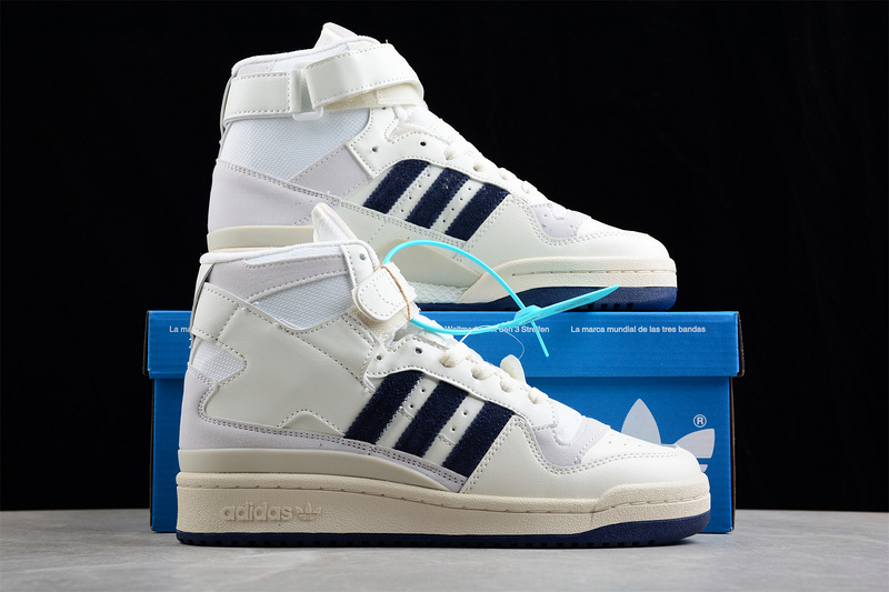 Forum 84 High Shoes Cloud White/Cloud White/Collegiate Navy 17