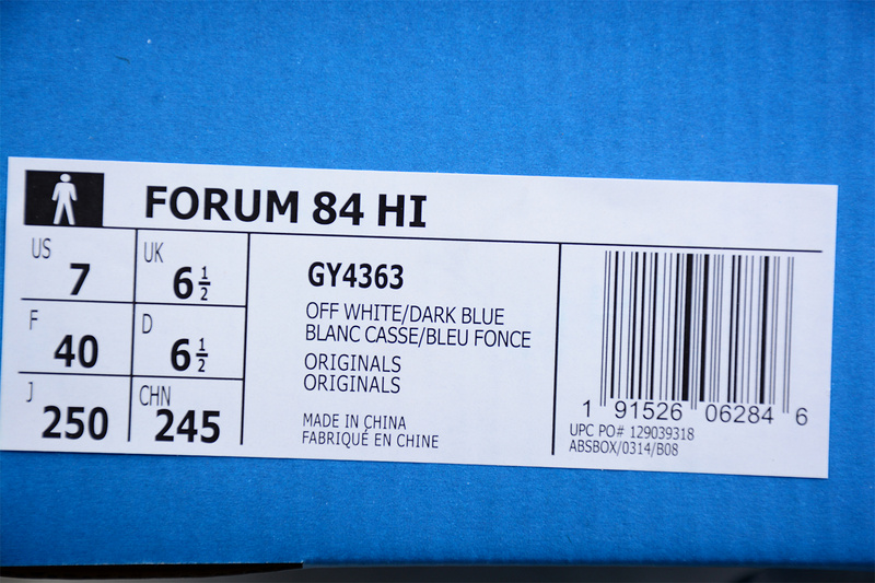 Forum 84 High Shoes Cloud White/Cloud White/Collegiate Navy 27