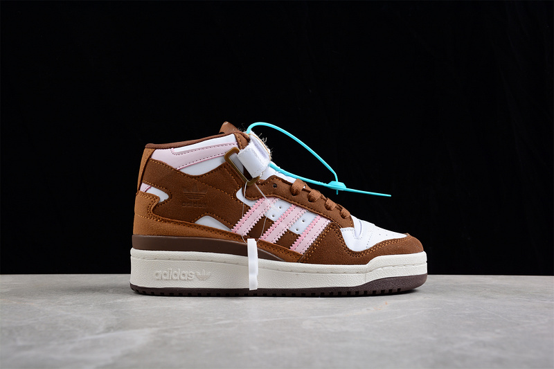 Forum Mid Chocolate To My Strawberry Cloud White/Light Pink/Pantone 11