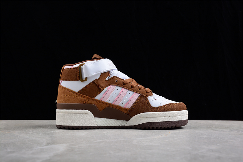 Forum Mid Chocolate To My Strawberry Cloud White/Light Pink/Pantone 27