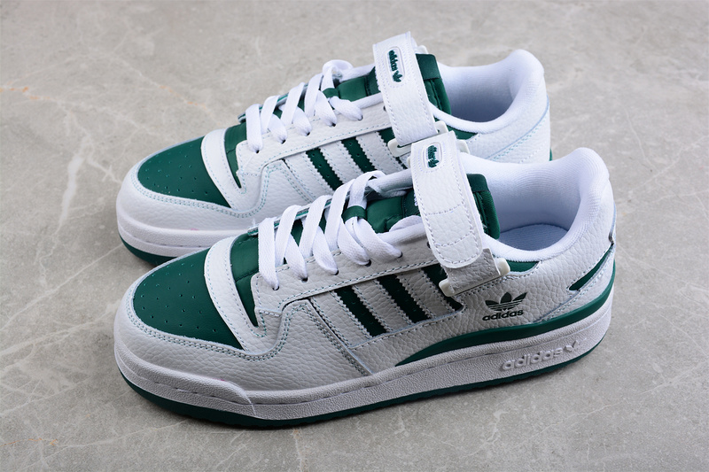 Forum 84 Low Shoes Cloud White/Collegiate Green/Cloud White 17