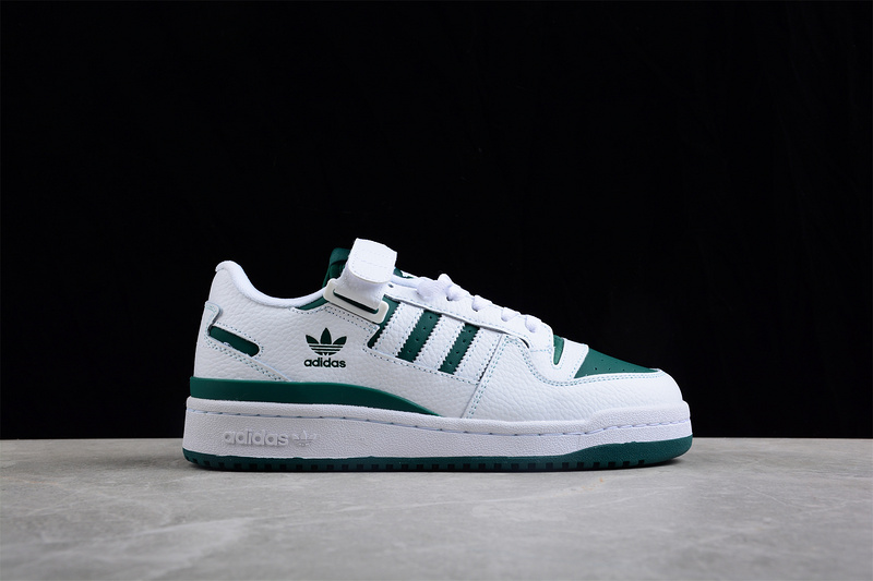 Forum 84 Low Shoes Cloud White/Collegiate Green/Cloud White 19