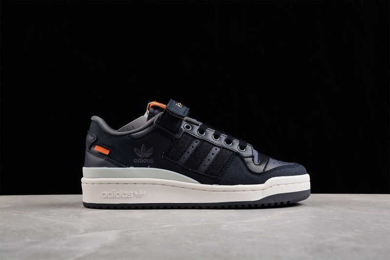 Forum 84 Low Shoes Core Black/Cloud White/Orange 17