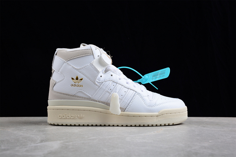 Forum 84 High Shoes Cloud White/White Tint/Glory Green 19