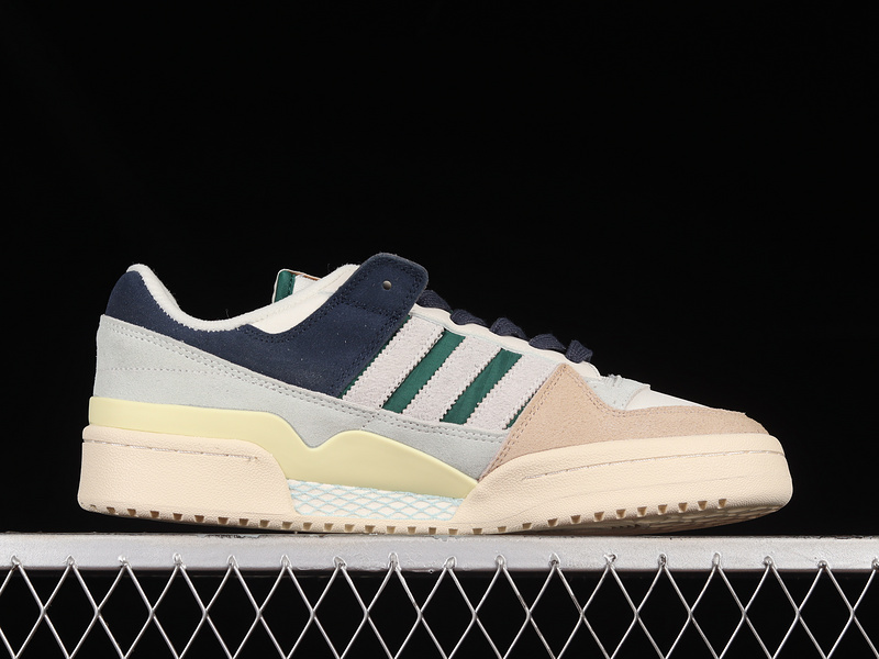 Forum 84 Low Cloud White/Collegiate Green/Magic Beige 7